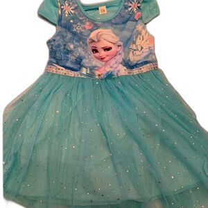 Frozen Queen Elsa Sparkly Dress/Costume with Cape